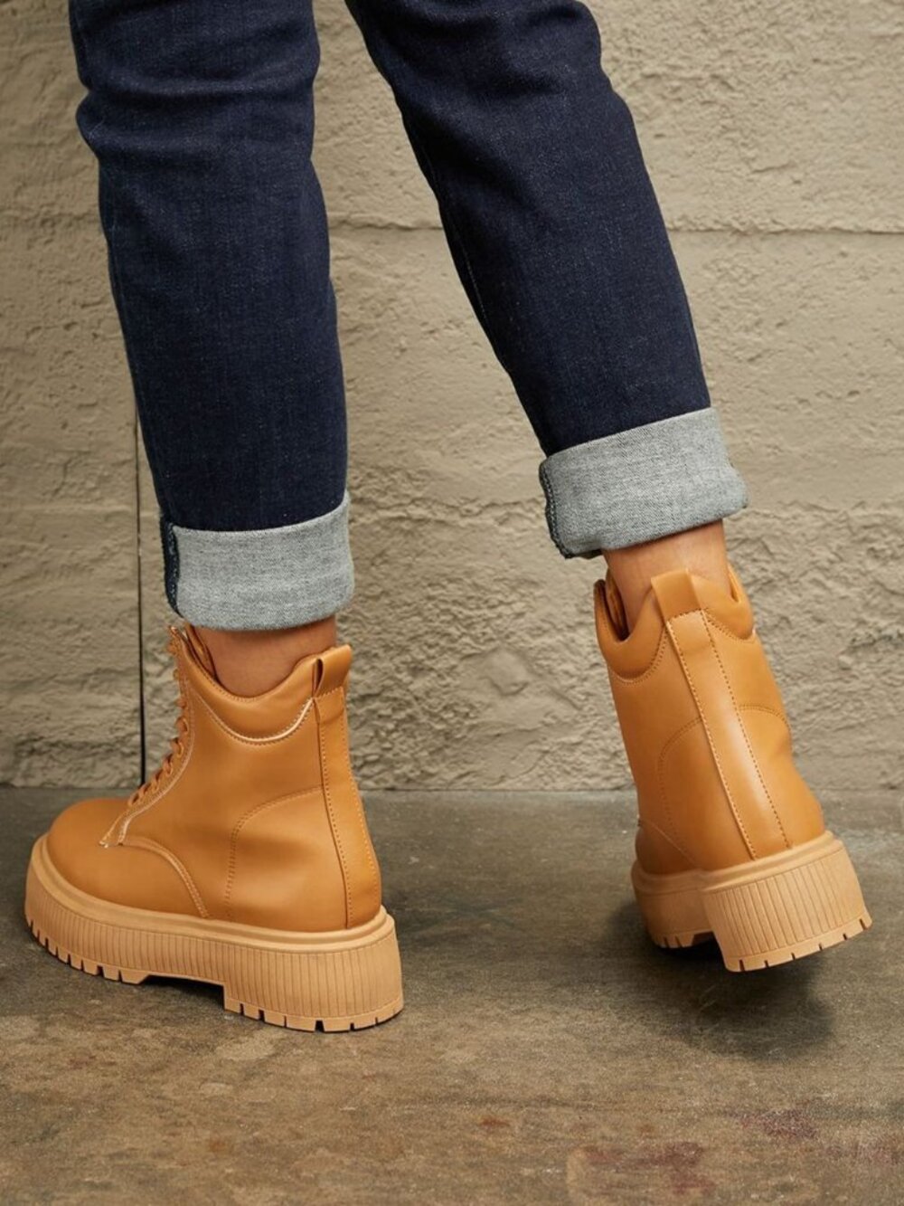 NWT East Lion Corp Platform Combat Boots - Picture 3 of 3